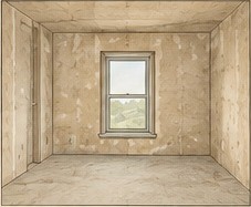 Unfinished room with exposed wall surfaces