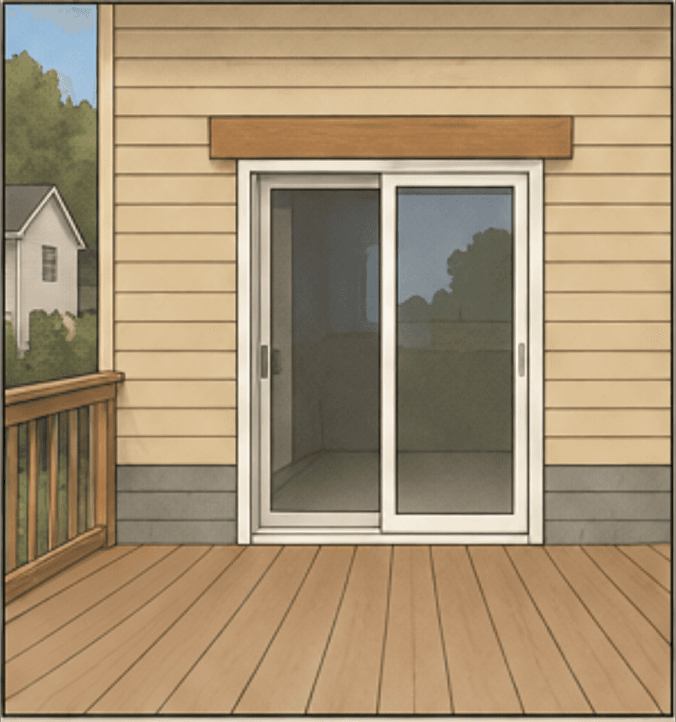 Exterior door and siding repair