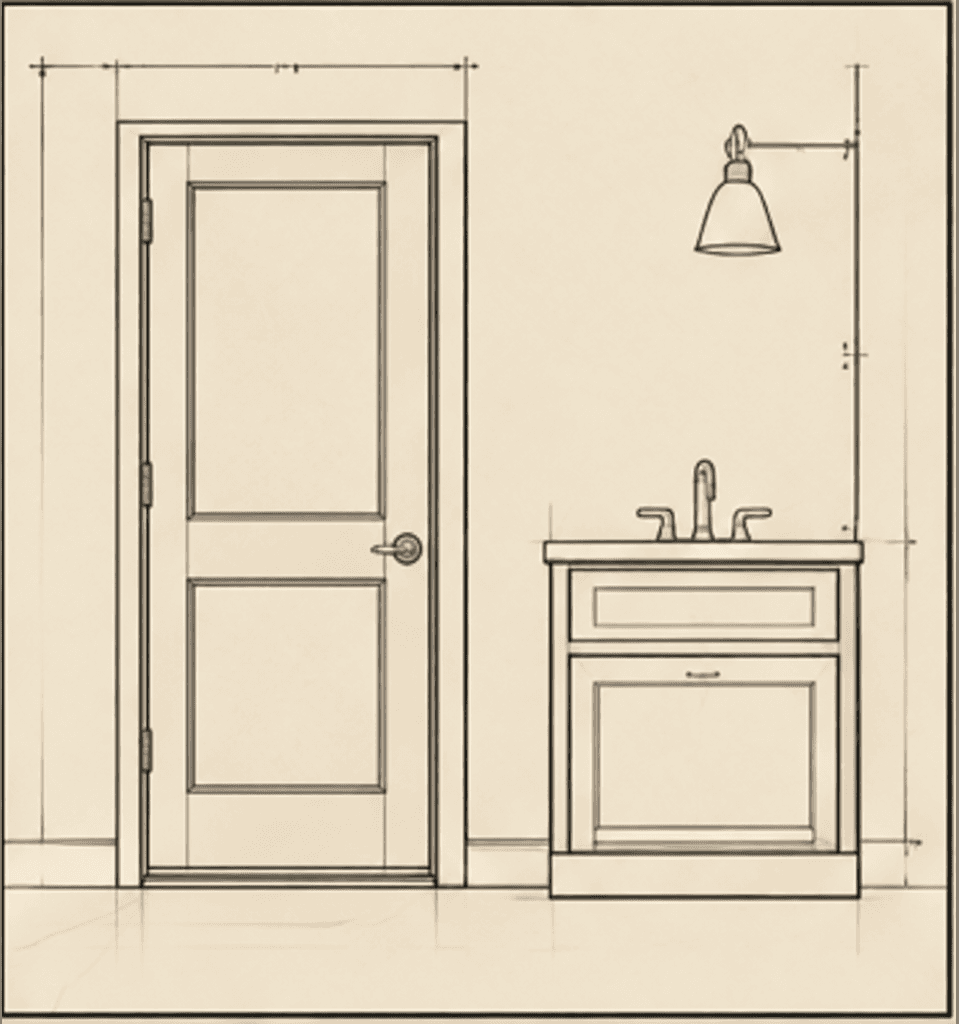 Bathroom prepared for make-ready repairs